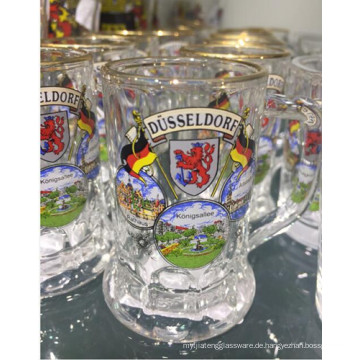 Glas Tasse Glaswaren Maschine gepresste Bier Glas Tasse Kb-Hn07827